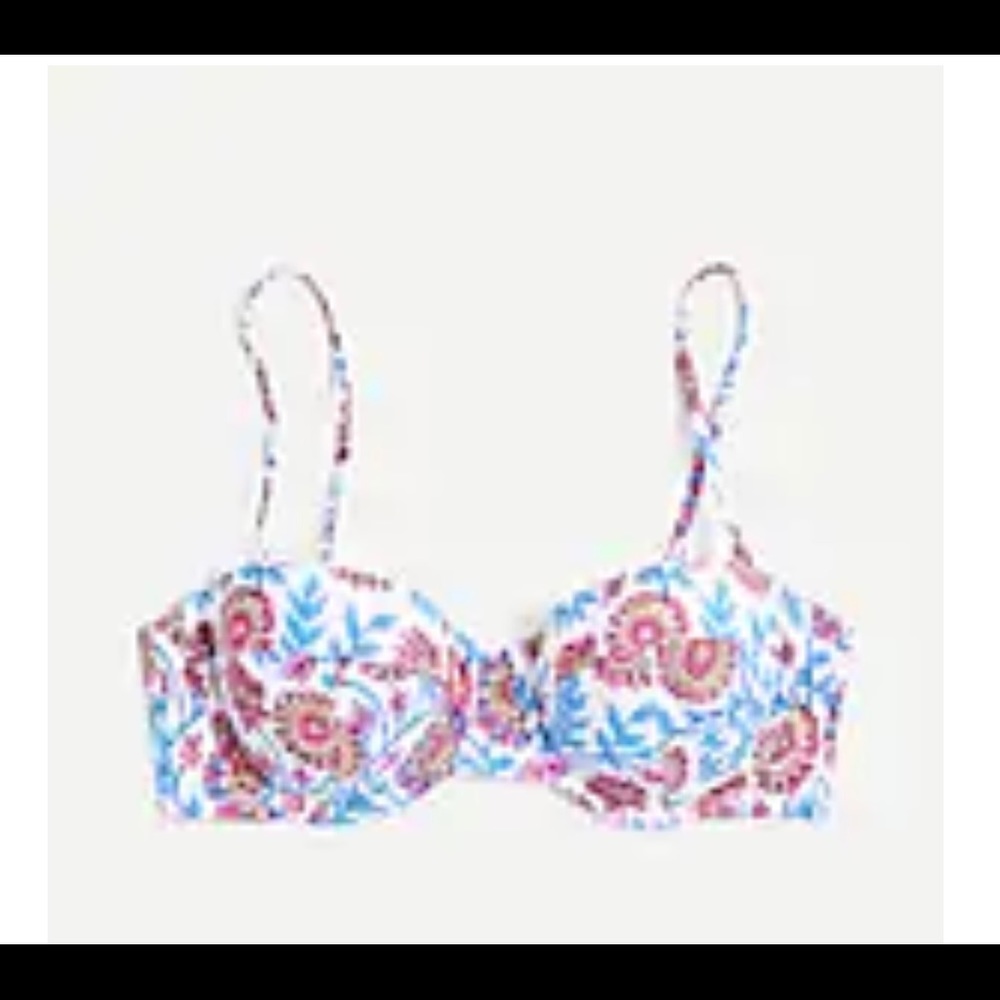 J.CREW UNDERWIRE BIKINI TOP SZ 34A NWOT